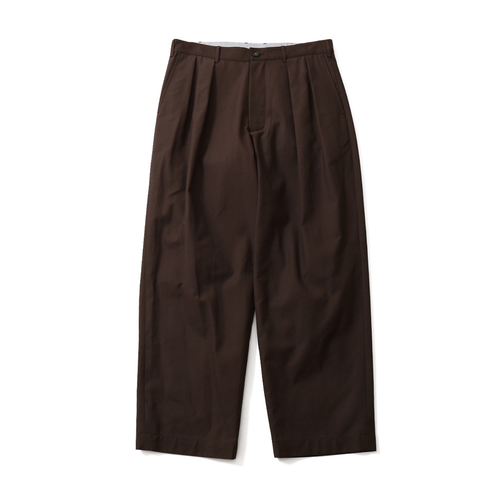 [Horlisun]  20FW Corinth Wide Loose Pants Chestnut Brown