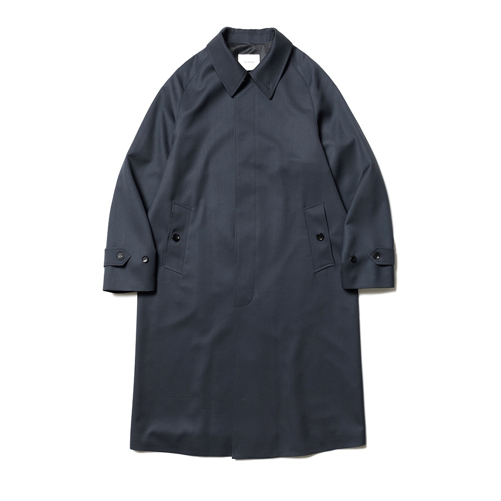 [Shirter]  Wool Balmacaan Coat Dark Grey
