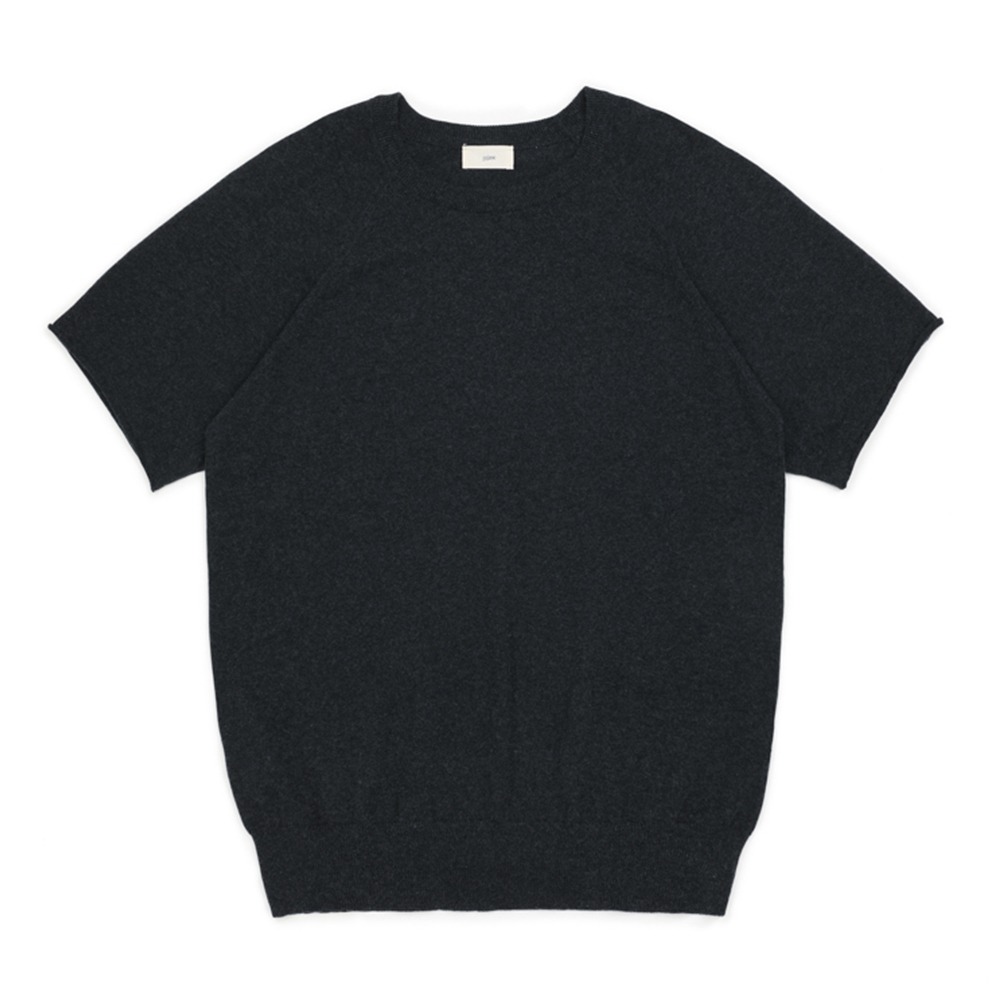 [Gajiroc]  Charcoal Cut-Off Sweater