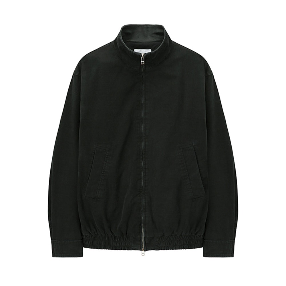 [Art if acts]  24SS Washed Leather Collar Jacket Black  
