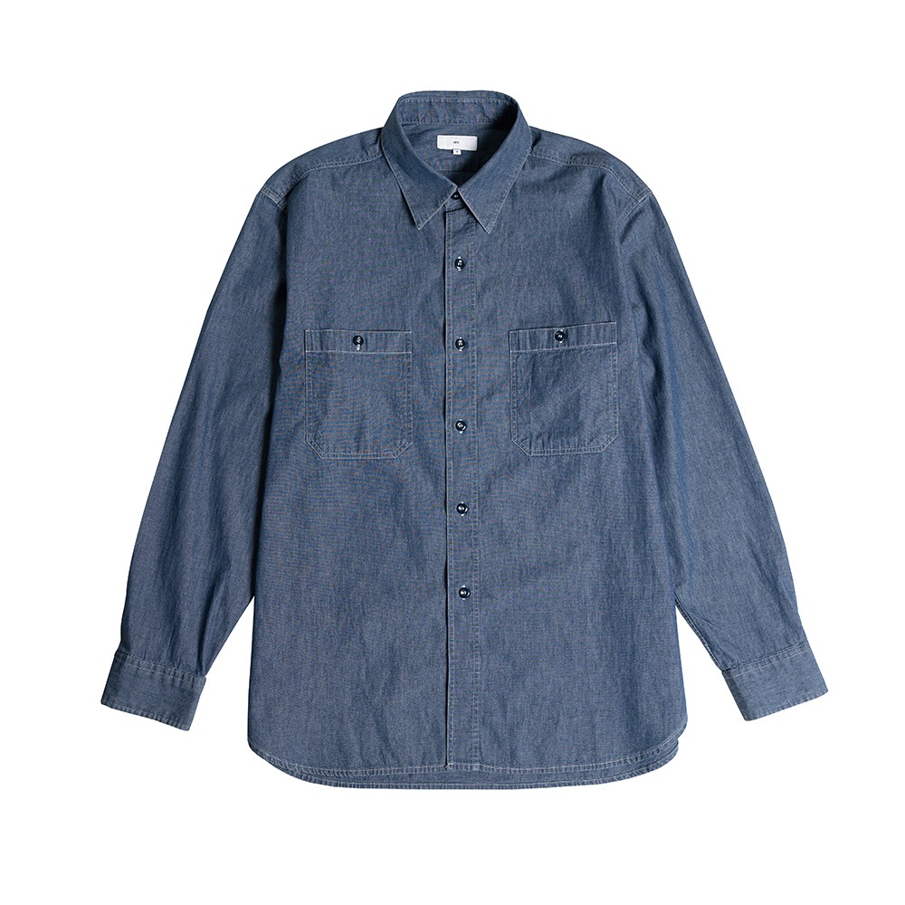 [SEW]  24SS Chambray Shirts Dark Blue