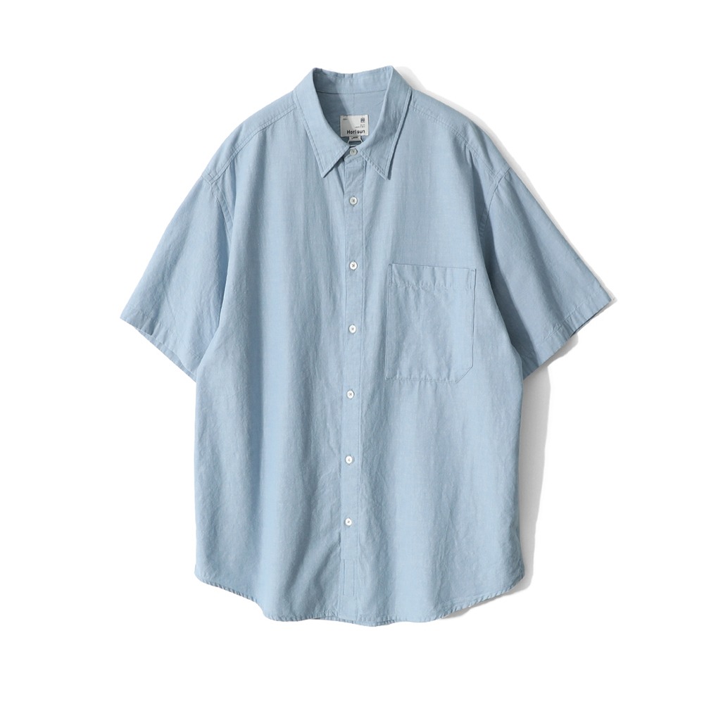 [Horlisun]  24SS Poole Denim Shirt Sky Blue