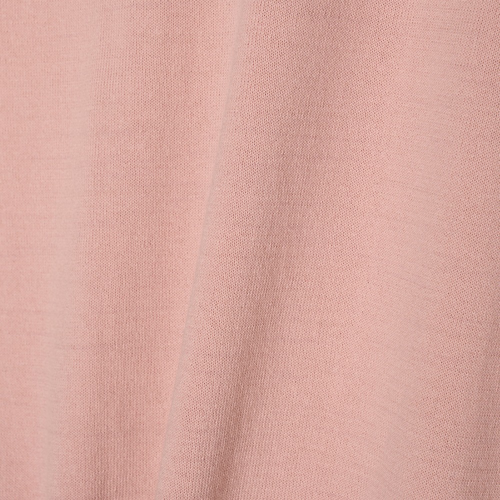 [Steady Every Wear] Easy 3B Half Sleeved Collar Knit Faded Pink  