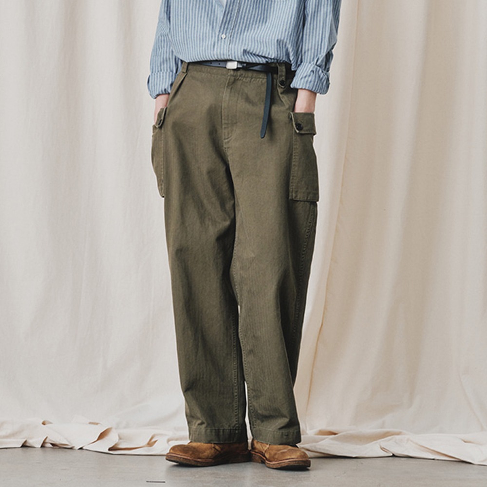 [Art if acts]  24SS M-43 HBT Cargo Trousers Olive