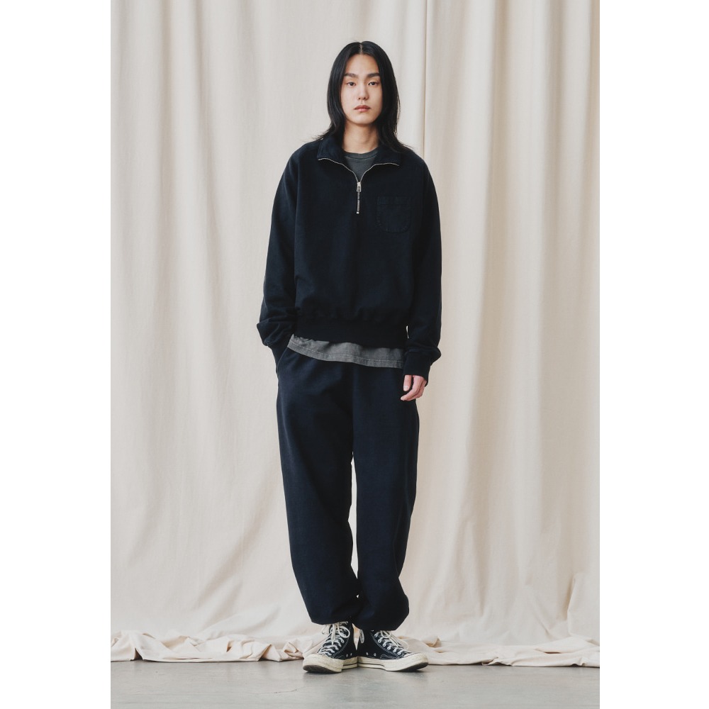 [Art if acts]  24SS Garment Dyed Vintage Heavy Sweat Pants Black