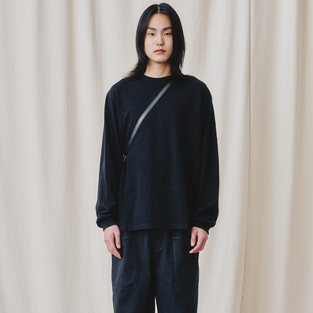 [Art if acts]  24SS Garment Dyed Long Sleeve Black