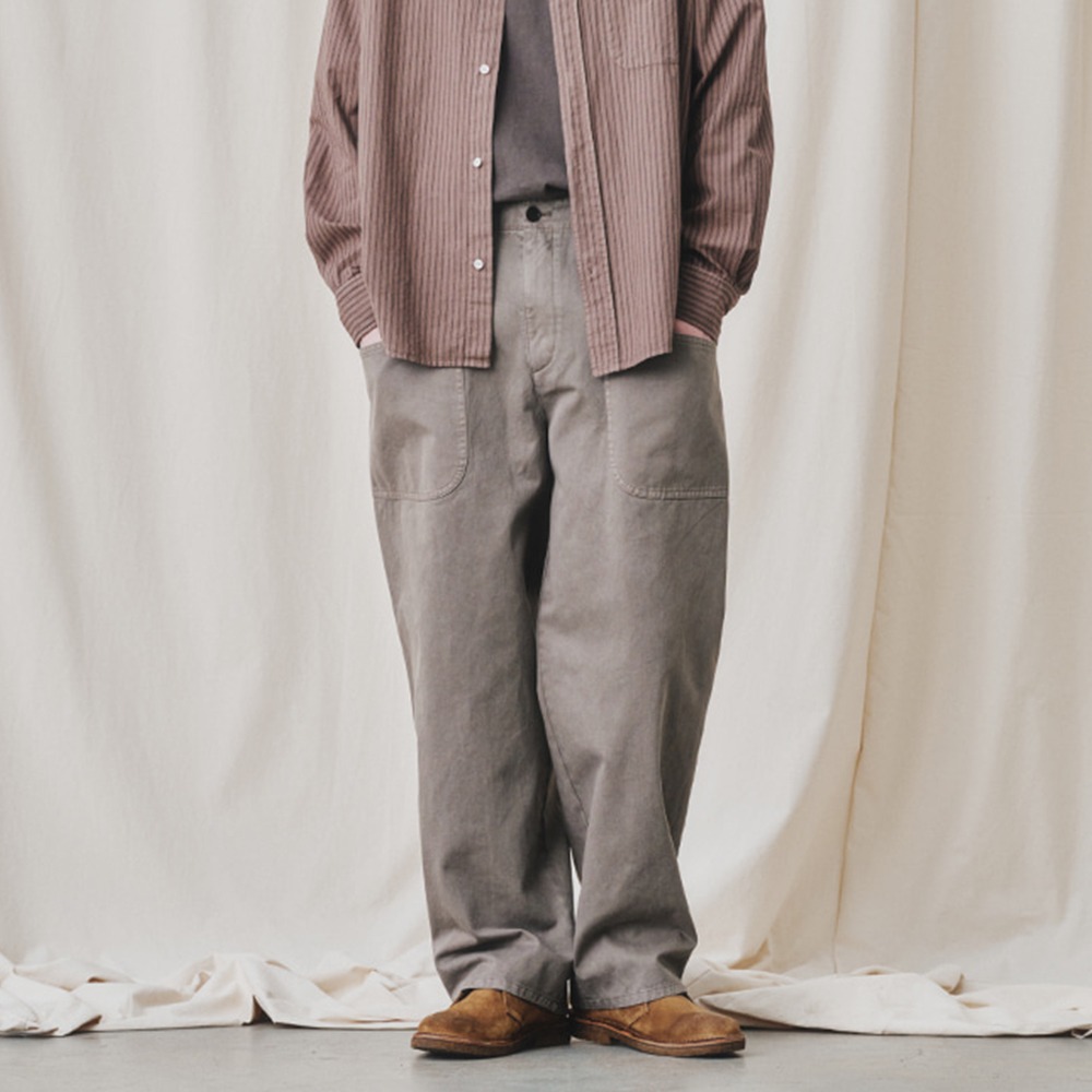 [Art if acts]  24SS French Workwear Pants Vintage Brown